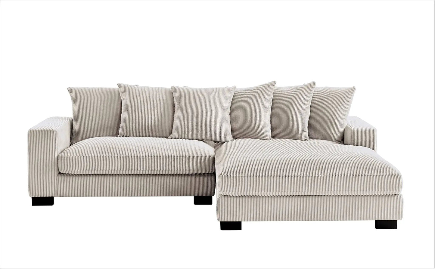 Luxe Oversized 2 Piece Sectional Sofa for Living