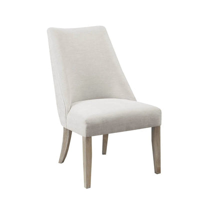 Comfortable Dining Chair Upholstered beige fabric, wooden legs Unique Piece Furniture on Tampa Home & Garden Store