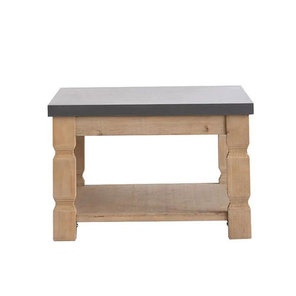 Rustic Modern Console Table With Concrete Top