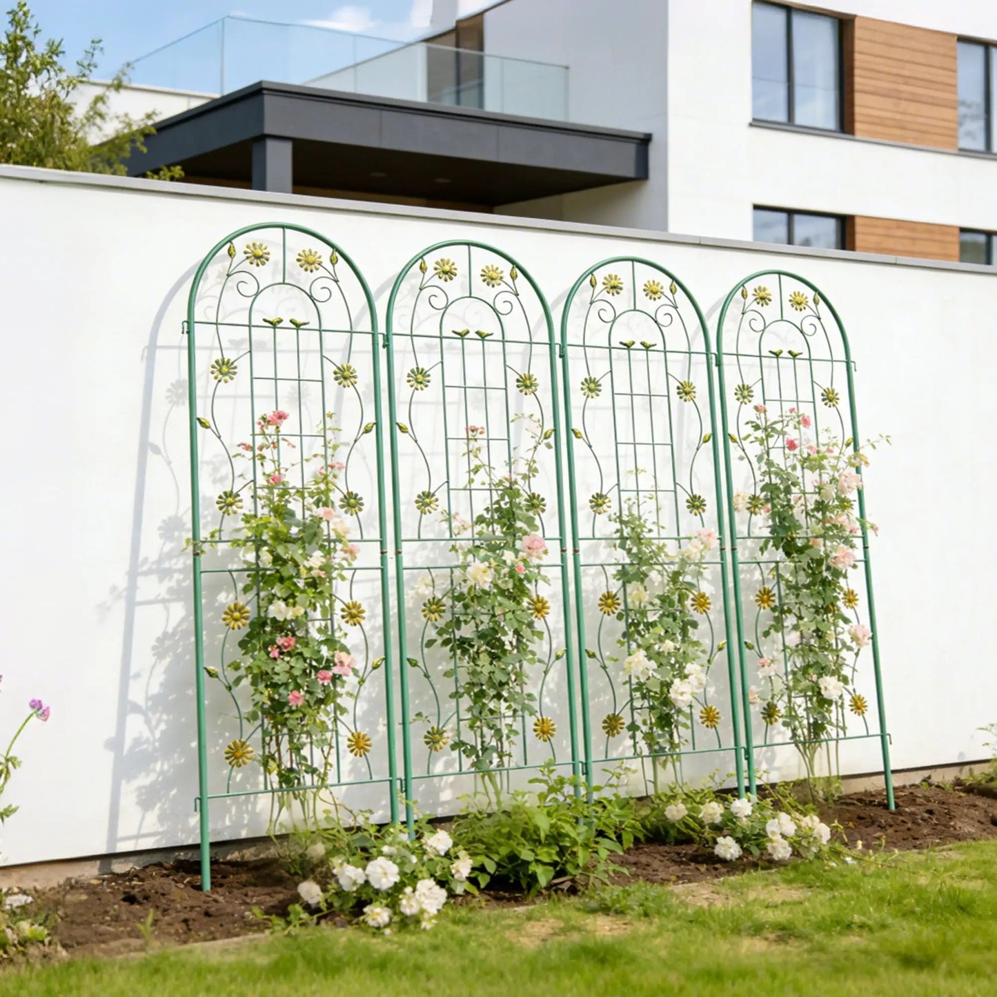 Metal Garden Trellis for Climbing Plants Outdoor