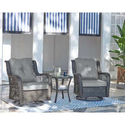 3 Piece Outdoor Patio Set and Swivel Chairs
