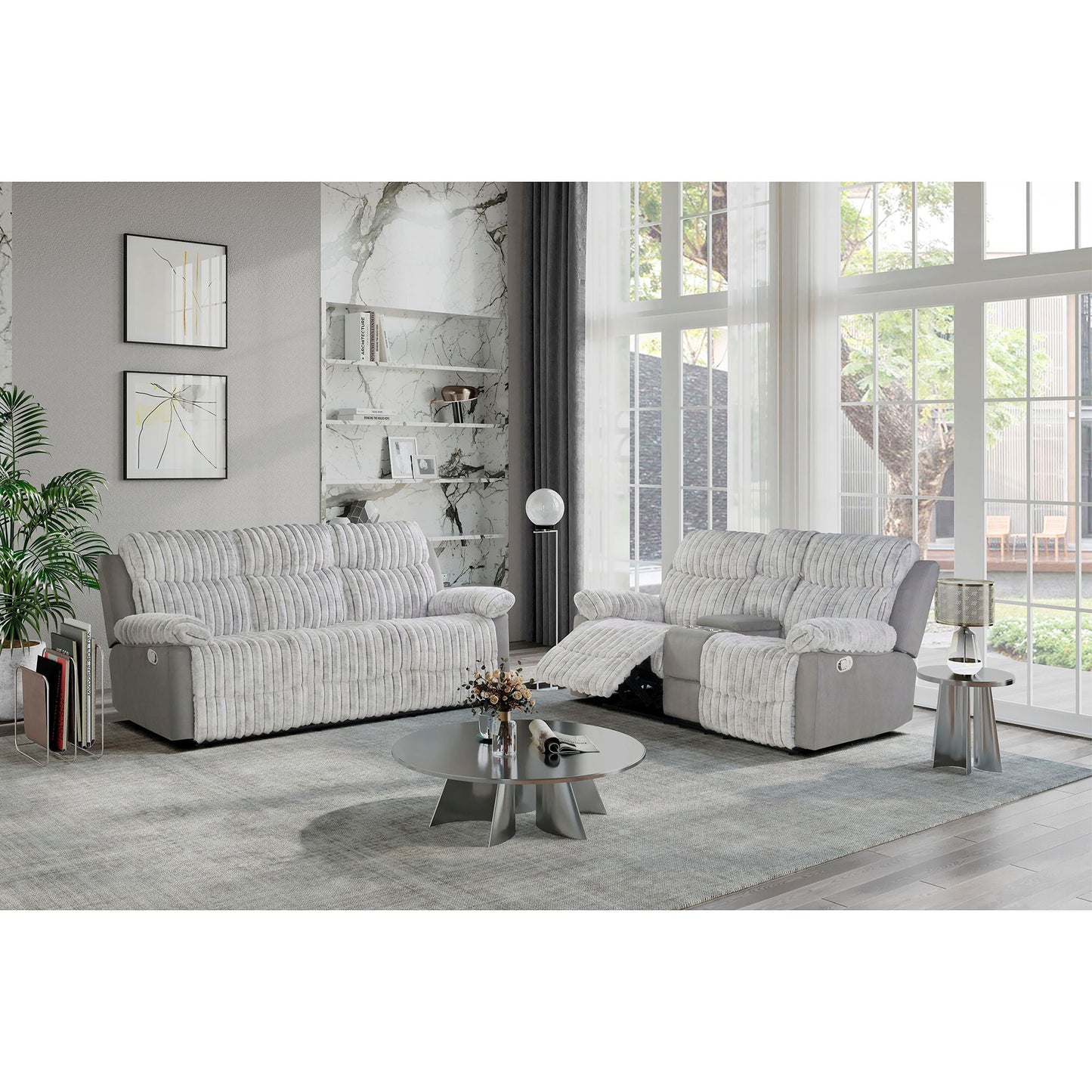Brenda Sofa With Manual Recline and Firm Support