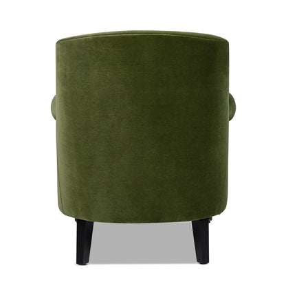 Eloise - Pleated Sock Arm Accent Armchair olive green velvet by HouseOfZazla on Tampa Home & Garden Store