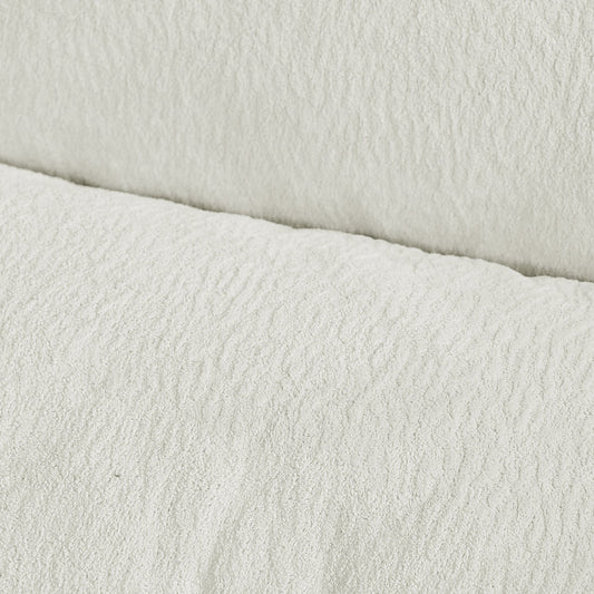 Sleeper Sofa Chair Bed white plush upholstery texture close-up on Tampa Home & Garden Store