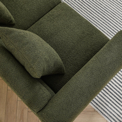 Large Sectional Sofa With Deep Seat and Pillows