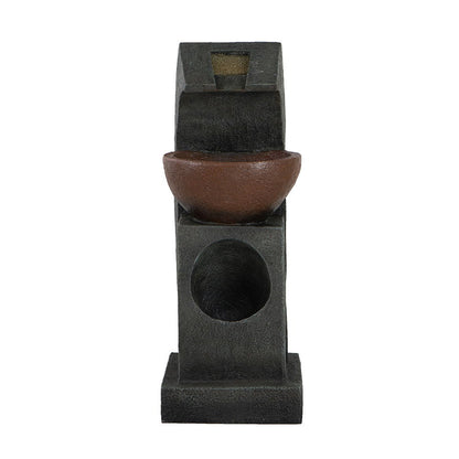 Brown Water Fountain Bowl for Indoor and Outdoor