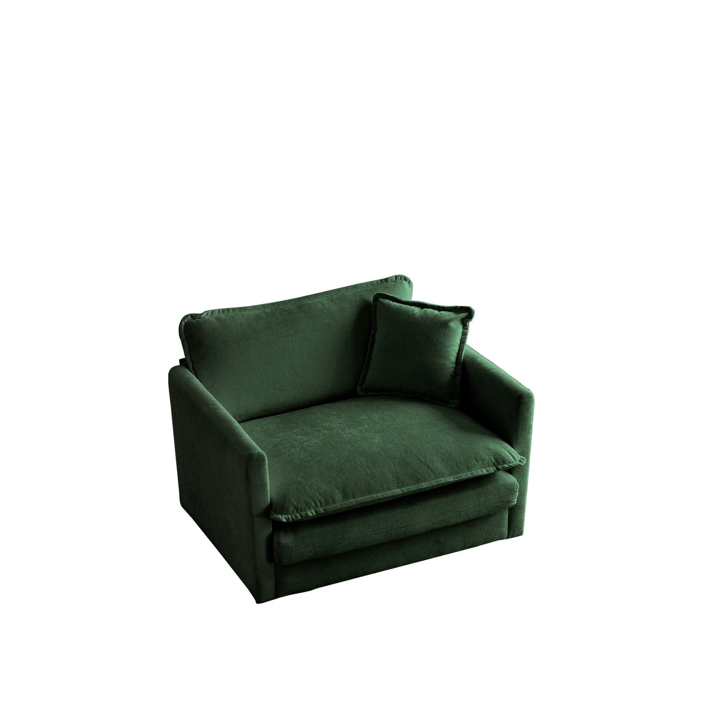 2-Piece Upholstered Sectional Sofa Set in Green Chenille, HouseOfZazla on Tampa Home & Garden Store