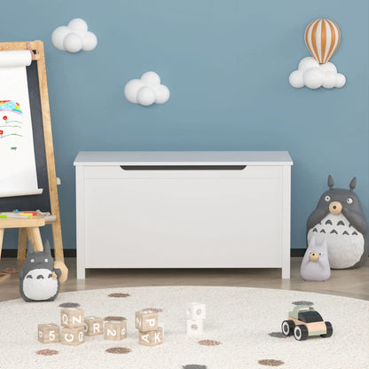 Toy Box Storage With Safety Hinged Lid For Kids