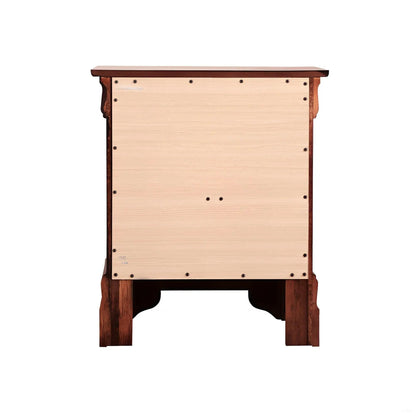 Traditional Nightstand Carved Bases and Curves