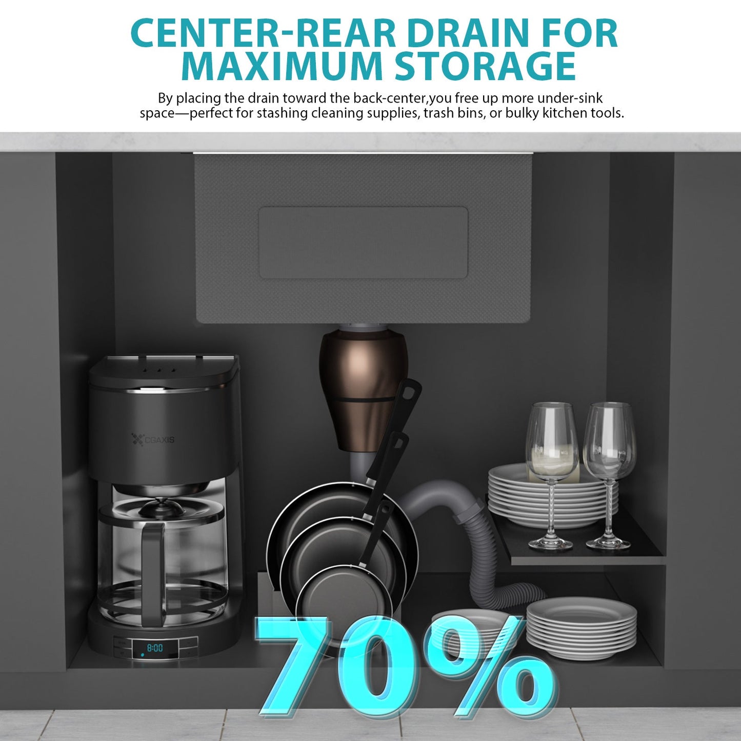 17 Inch Undermount Kitchen Sink and Single Bowl