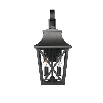 Black Outdoor Wall Lantern For a Patio or Porch