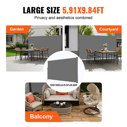 Retractable Aluminum and Outdoor Privacy Awning