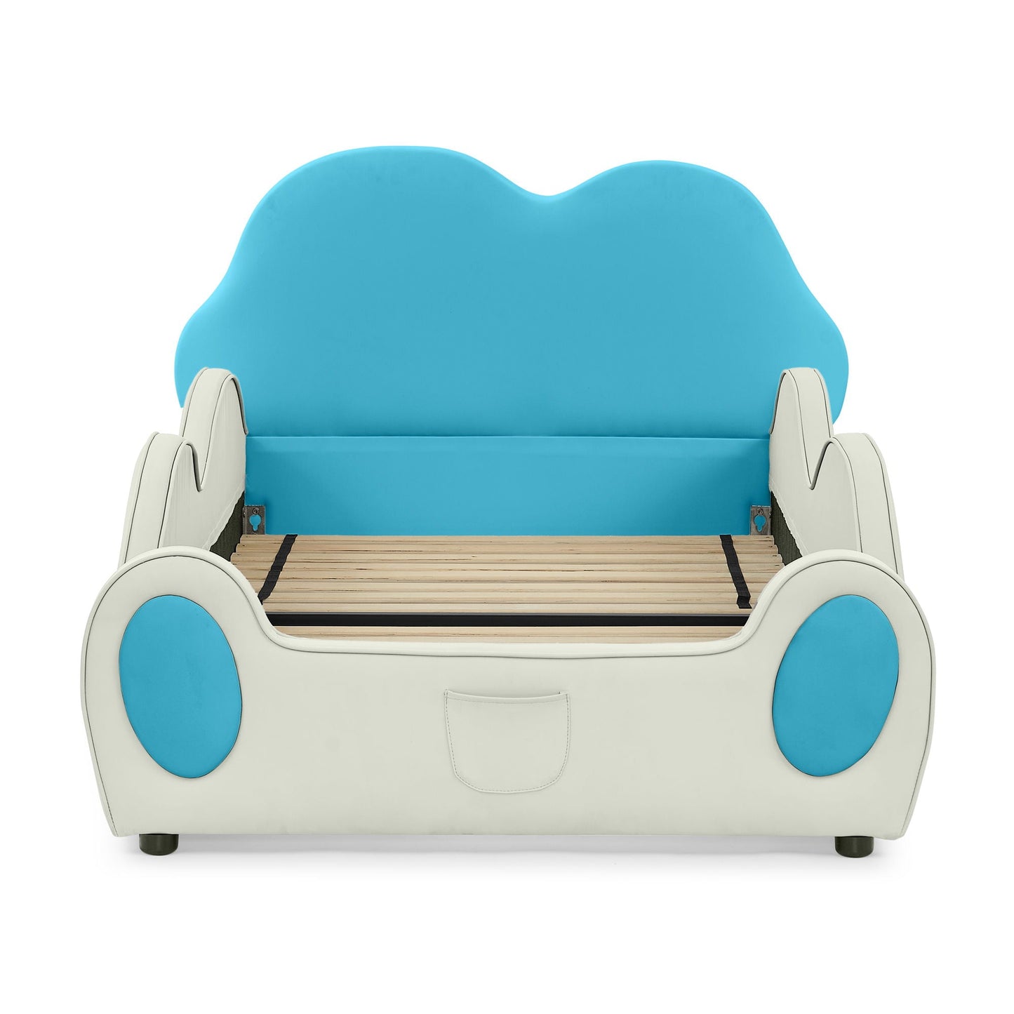 Cloud Shape Bed With Guardrails and Kid Storage