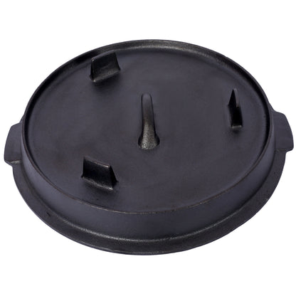 Pre-Seasoned cast iron Dutch oven with skillet lid black HouseOfZazla on Tampa Home & Garden Store