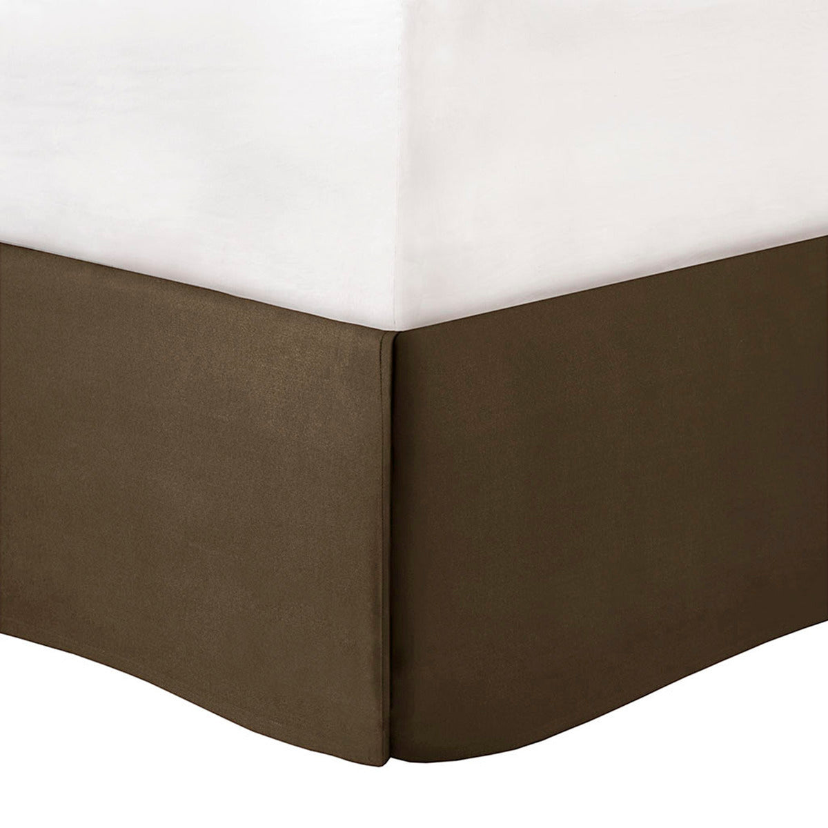 7 PC Faux Suede Comforter Set Natural King with brown suede panels on bed corners on Tampa Home & Garden Store