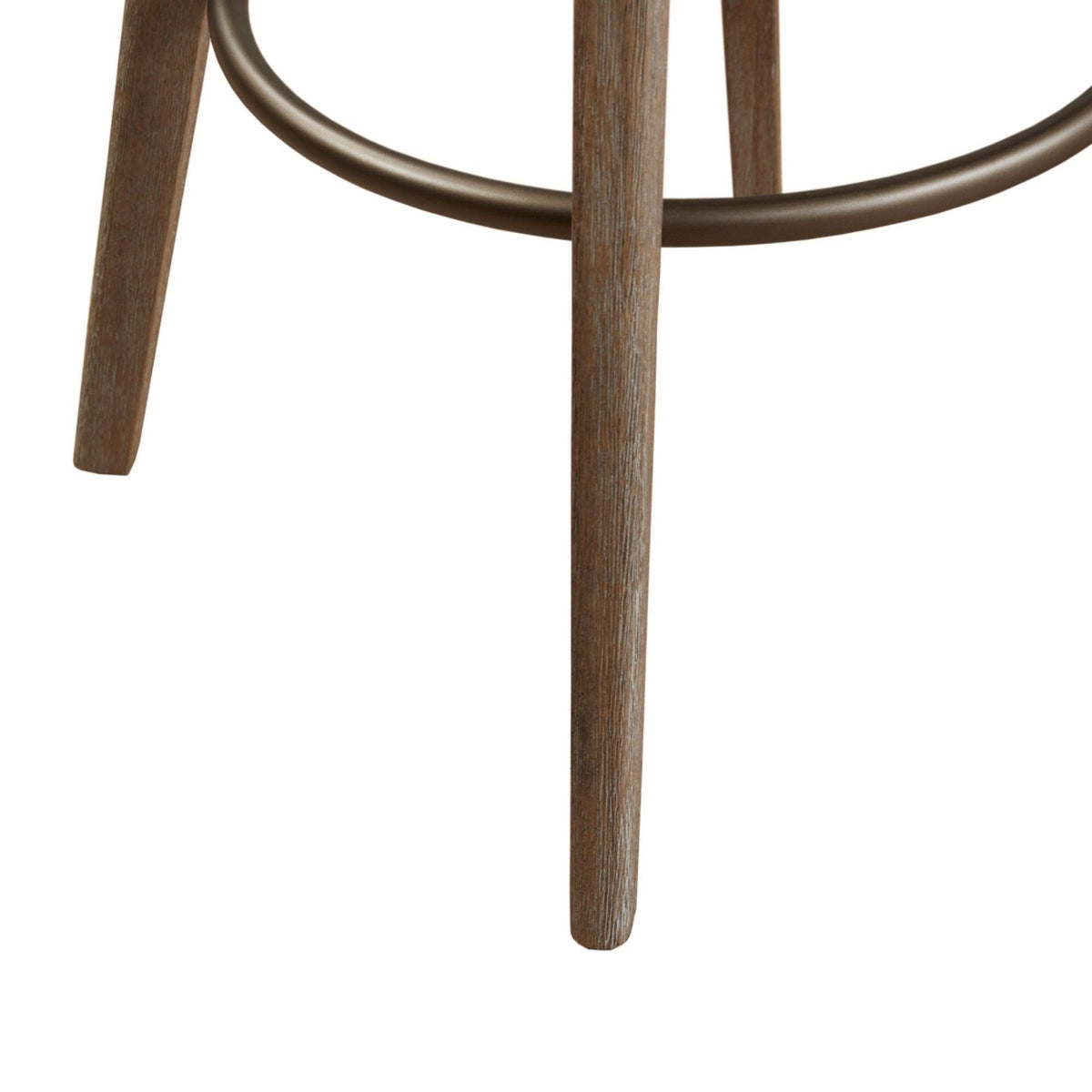 Bar Stool with Swivel Seat Sand color wood legs with bronze footrest 28–30 in bar height on Tampa Home & Garden Store