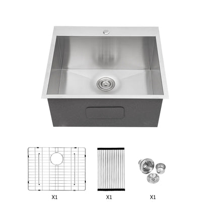 Topmount Brushed Stainless Steel Kitchen Sink