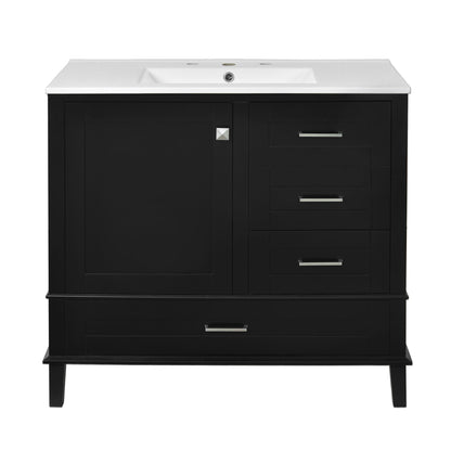Bathroom Vanity With Sink Solid Wood Cabinet