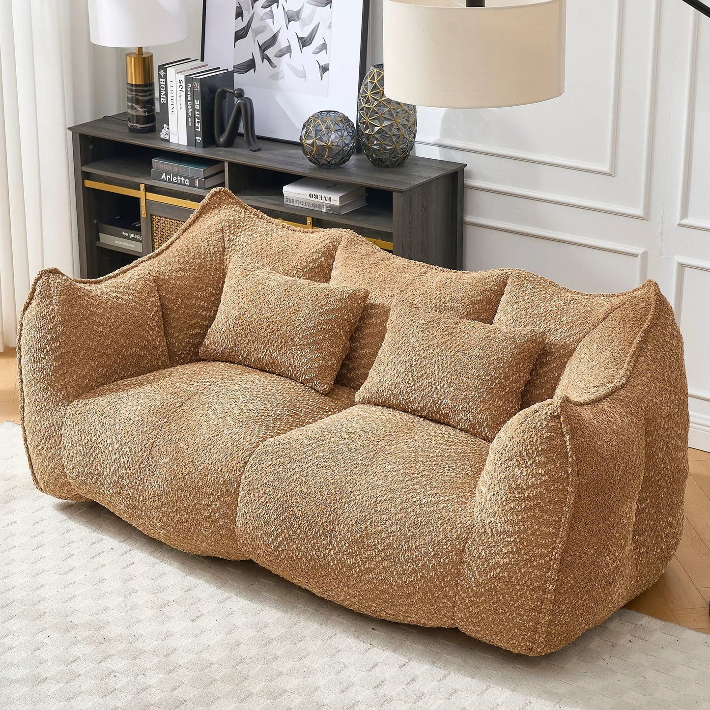 Comfortable Dual Beanbag Chair and Foam Core