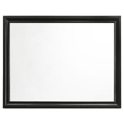 Corbin Glittering Bedroom Set mirror frame in black by HouseOfZazla, 4-Piece Bedroom Sets on Tampa Home & Garden Store