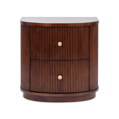 Valentine Two Drawer Beech Storage Side Table