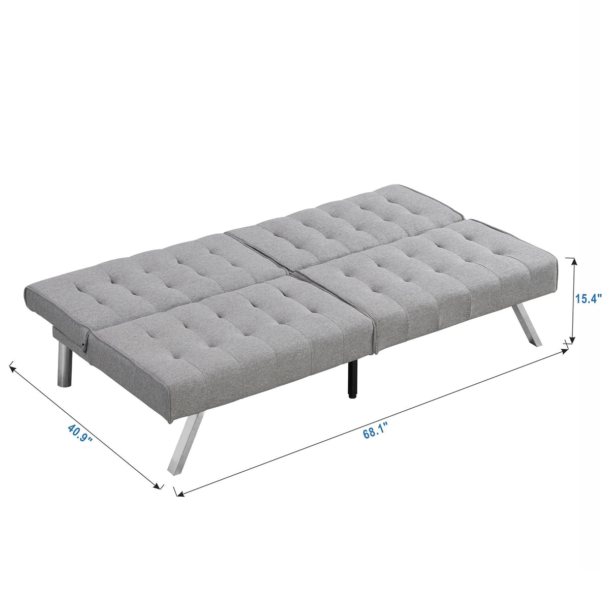 Modern Futon Sofa Bed and Convertible Guest Seat
