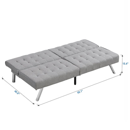 Modern Futon Sofa Bed and Convertible Guest Seat