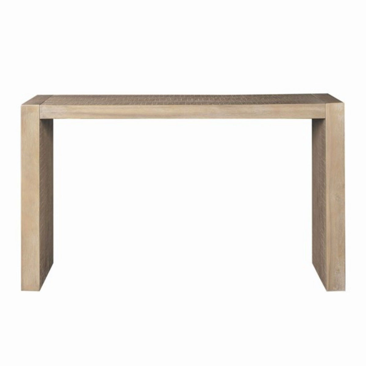 Modern design console table in solid wood with light brown finish, HouseOfZazla on Tampa Home & Garden Store