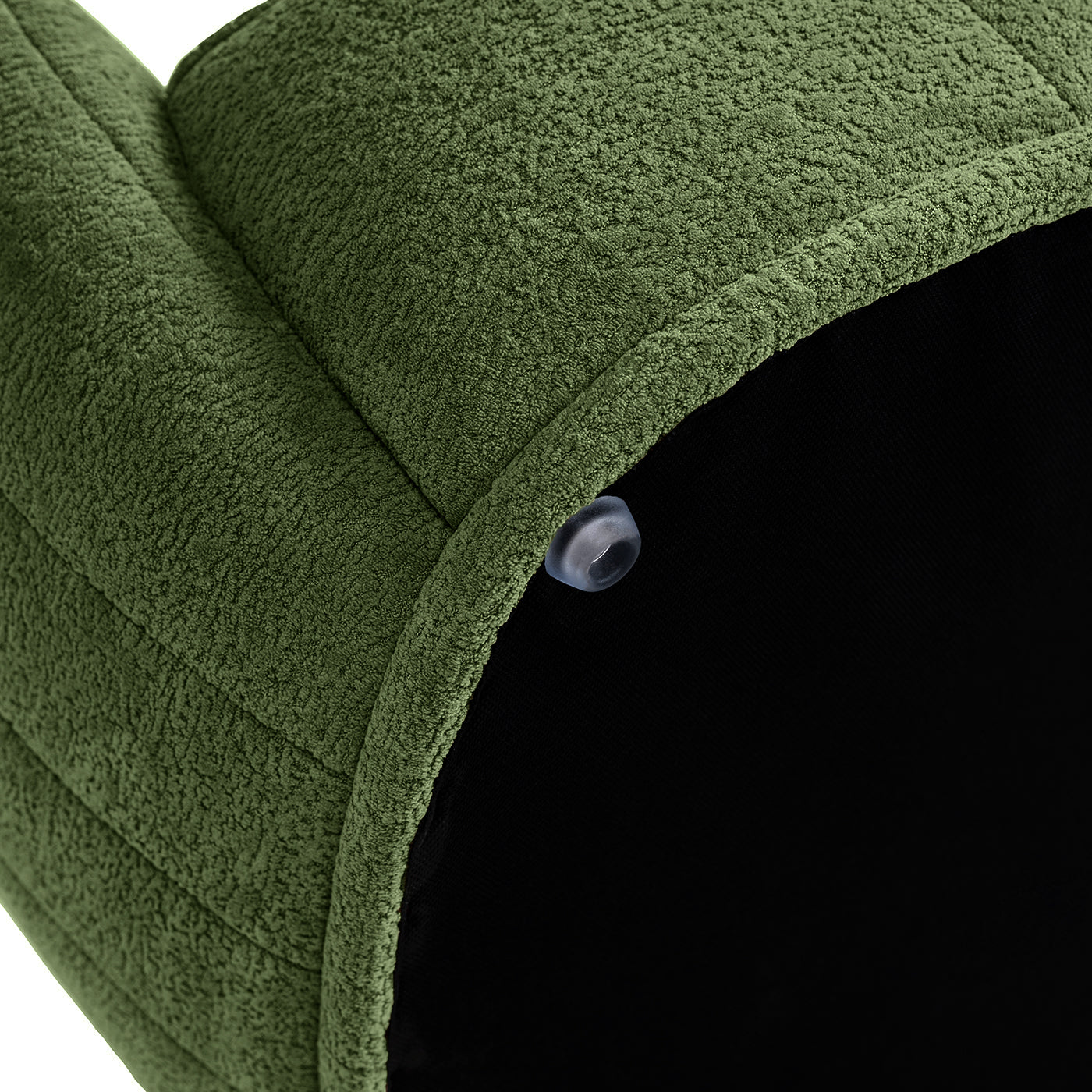 Louie 30.5in Dog Sofa Bed Moss green textured fabric with black interior HouseOfZazla on Tampa Home & Garden Store