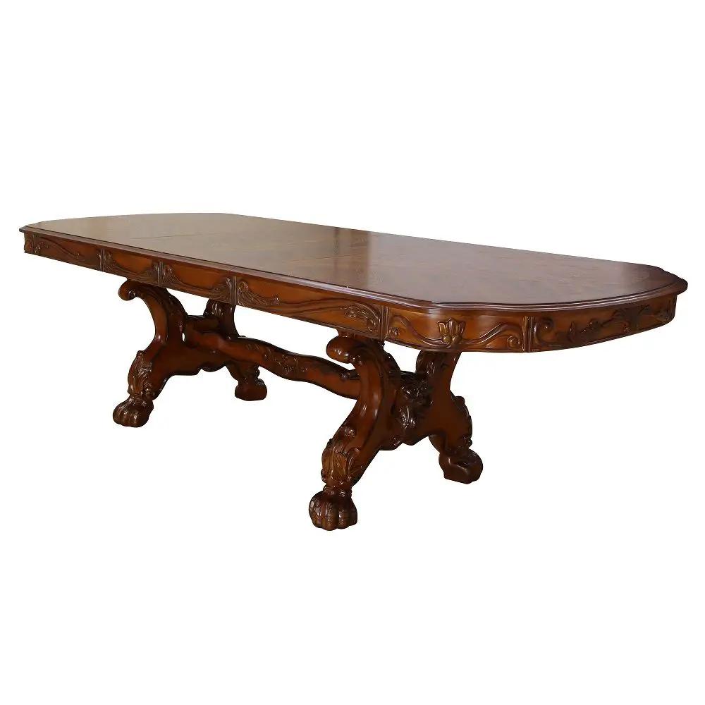 Dresden Expandable Dining Table with Curved Top