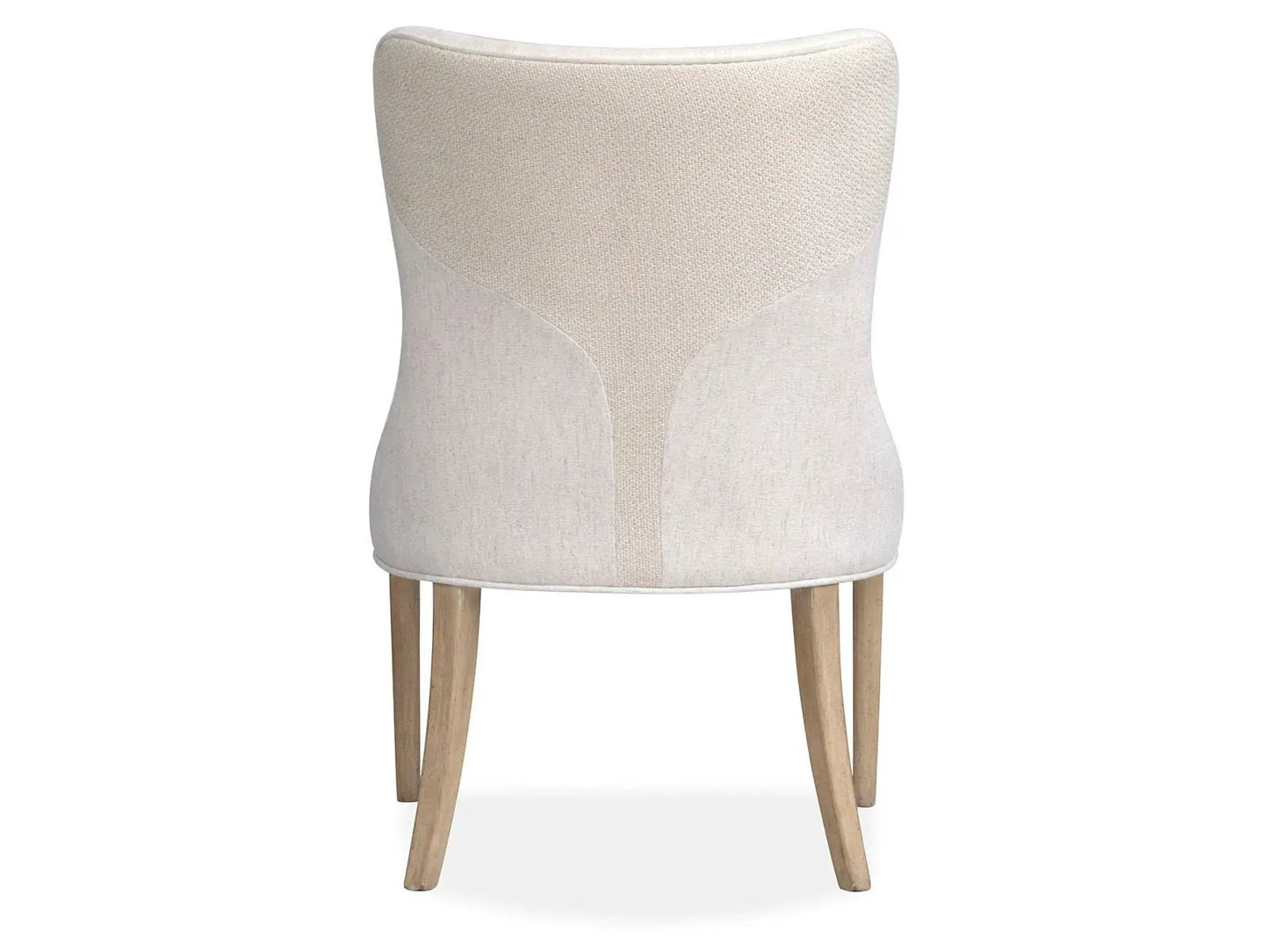 Sunset Cove Upholstered Host Chair Set of 2 Sanibel Brown fabric with wood legs on Tampa Home & Garden Store