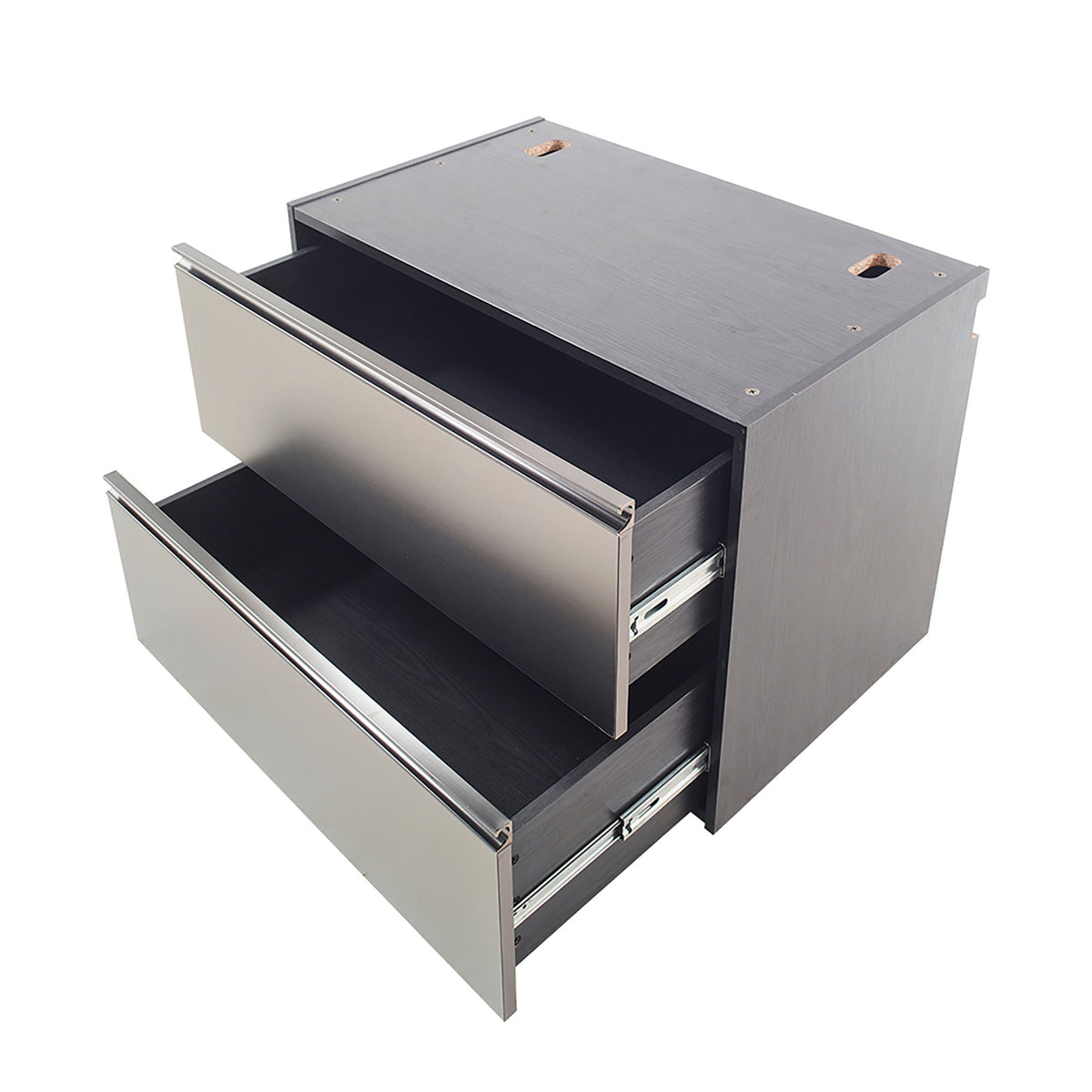 Wall Mounted Garage Cabinet with Deep Storage and Soft-Closing Drawer in dark gray metal on Tampa Home & Garden Store