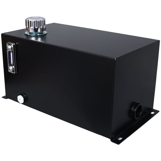HouseOfZazla 10 gal black steel hydraulic fluid tank with chrome breather and sight gauge on Tampa Home & Garden Store