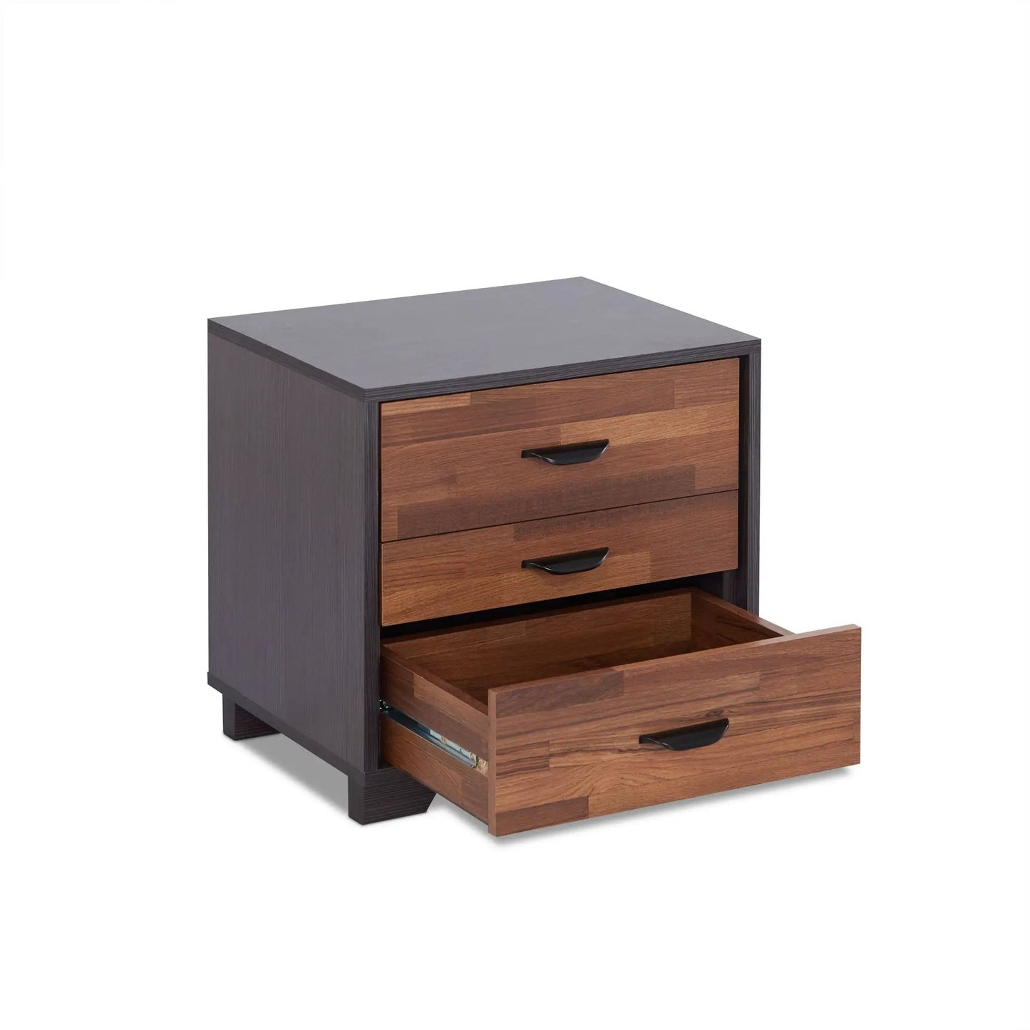 Eloy Accent Table Walnut Espresso with Drawers