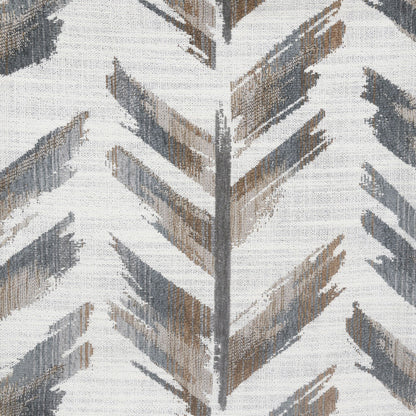 Geometric area rug in greige tones with textured woven pattern on Tampa Home & Garden Store