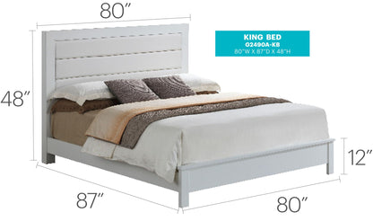 Comfortable Modern Full Bed and Wood Frame