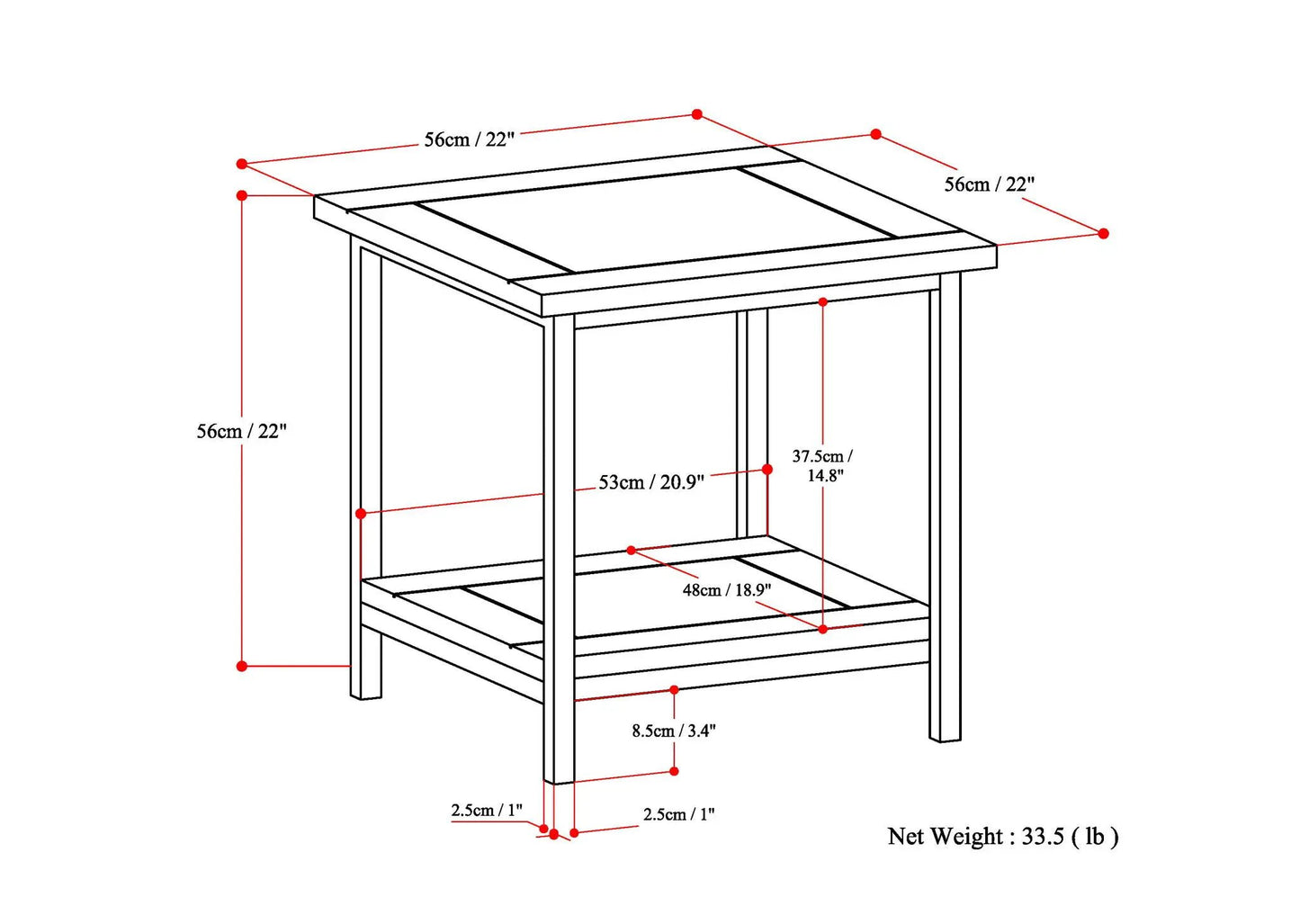 Skyler Solid Mango Wood Table and Metal Base