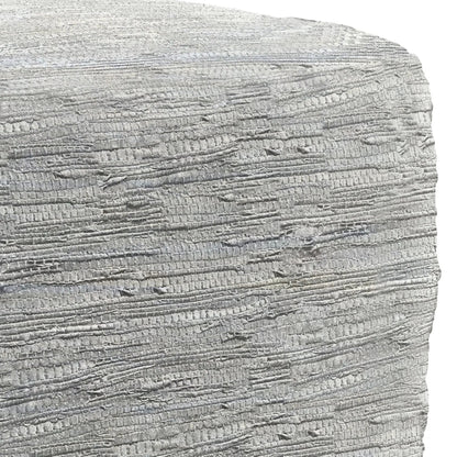 Fredrik Handcrafted Square Pouf gray textured stone background on Tampa Home & Garden Store