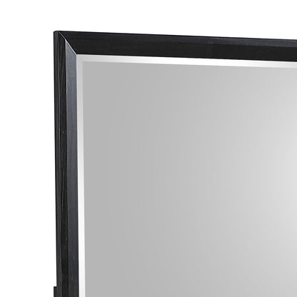 Bedroom Mirror with Beveled Glass - Walnut finish, wall mirror by HouseOfZazla on Tampa Home & Garden Store