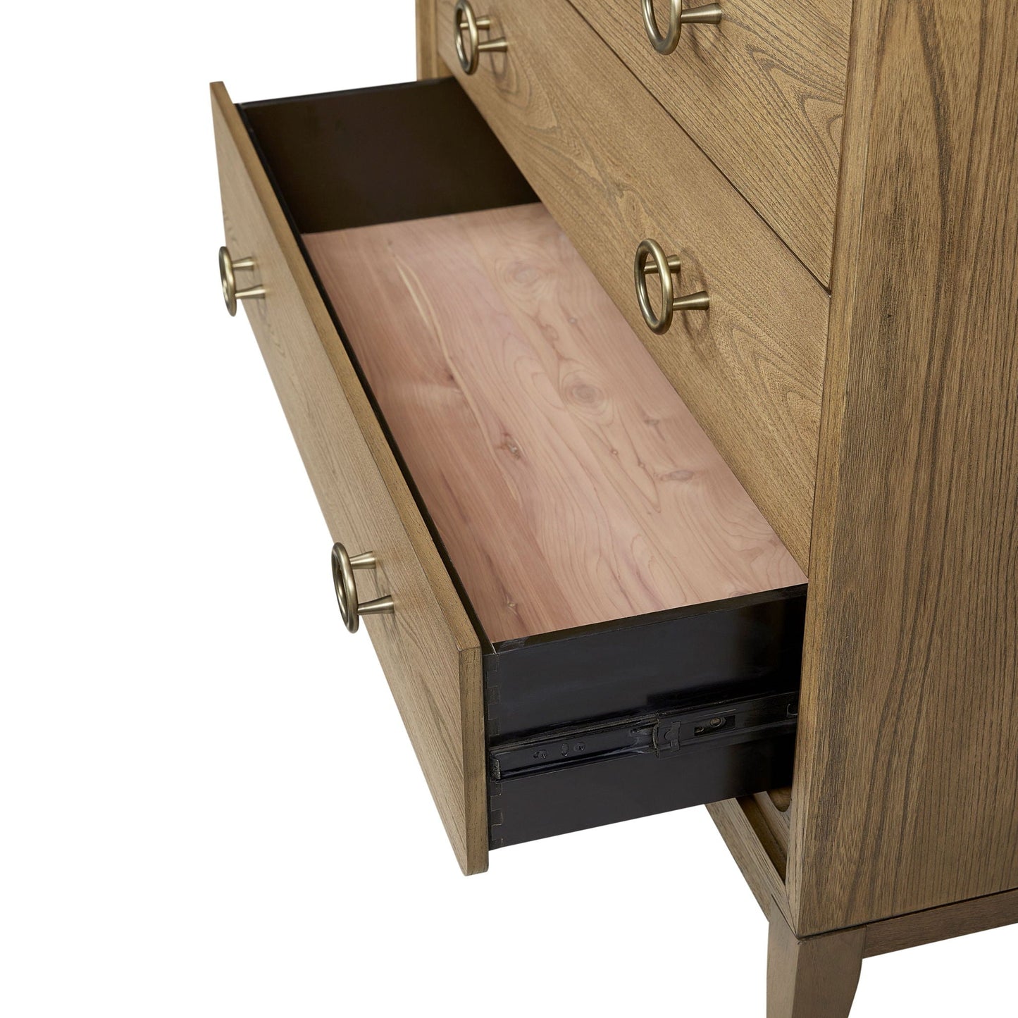 5 Drawer Chest With Solid Wood Elm Veneers