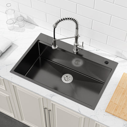 Stainless Steel Single Bowl and Overmount Sink