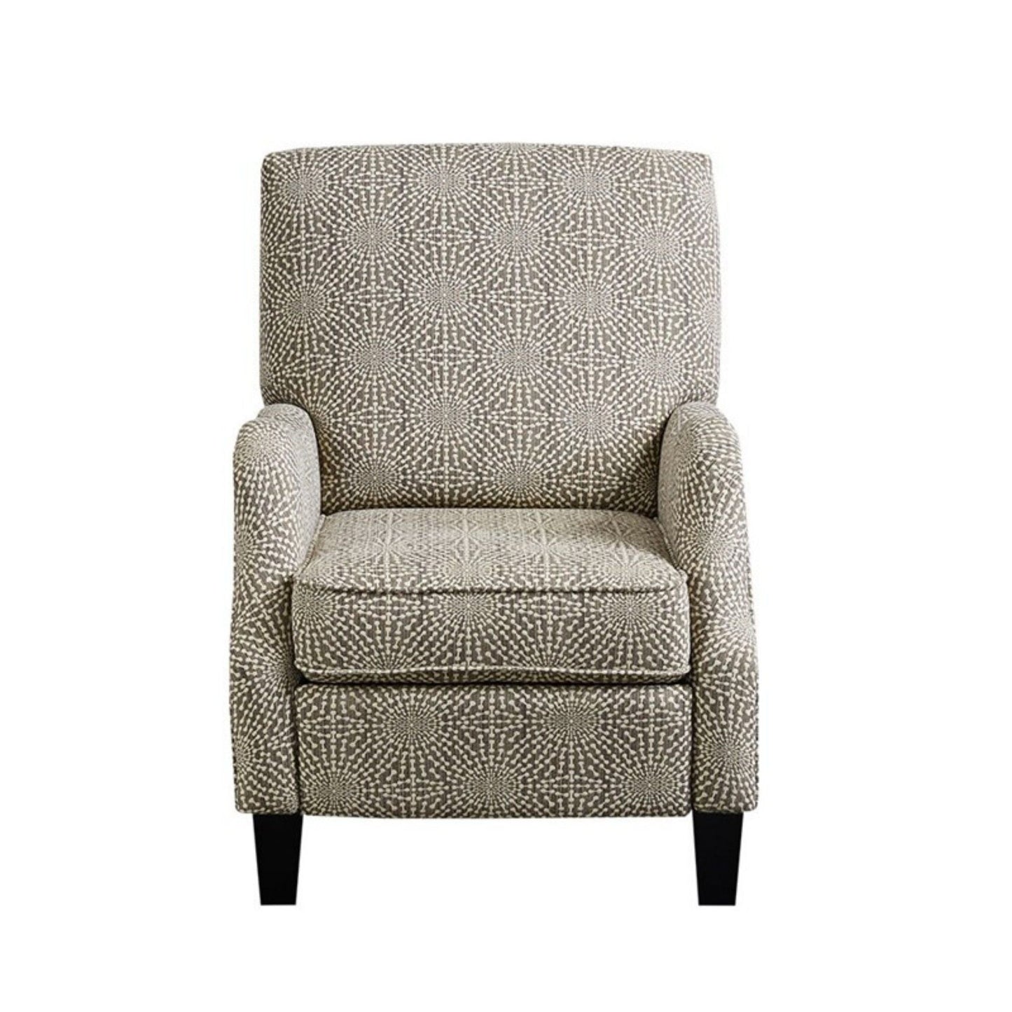 Hoffman Push Back Recliner and Beige Accent Chair