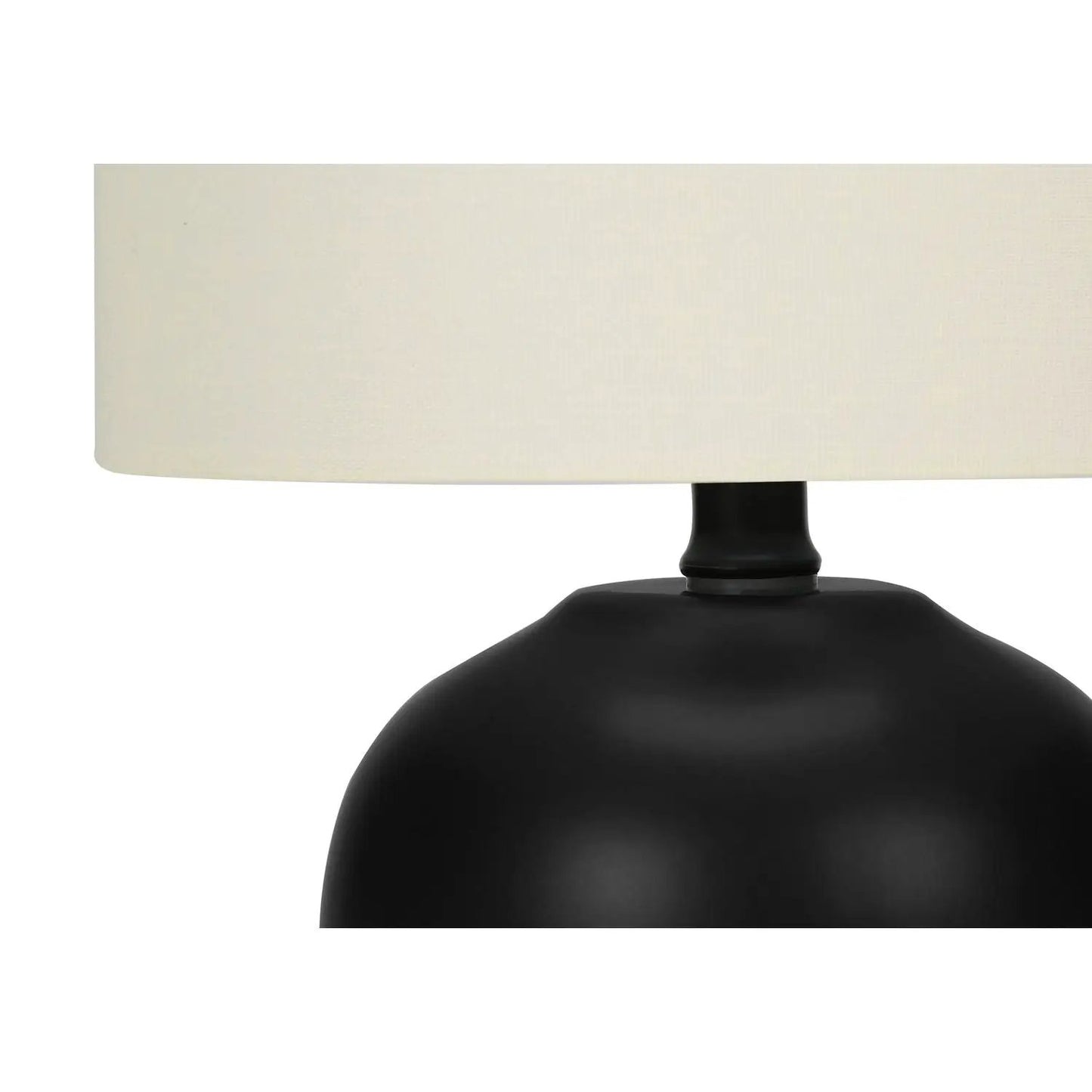 Table lamp black base with cream shade, transitional style by Unique Piece Furniture on Tampa Home & Garden Store