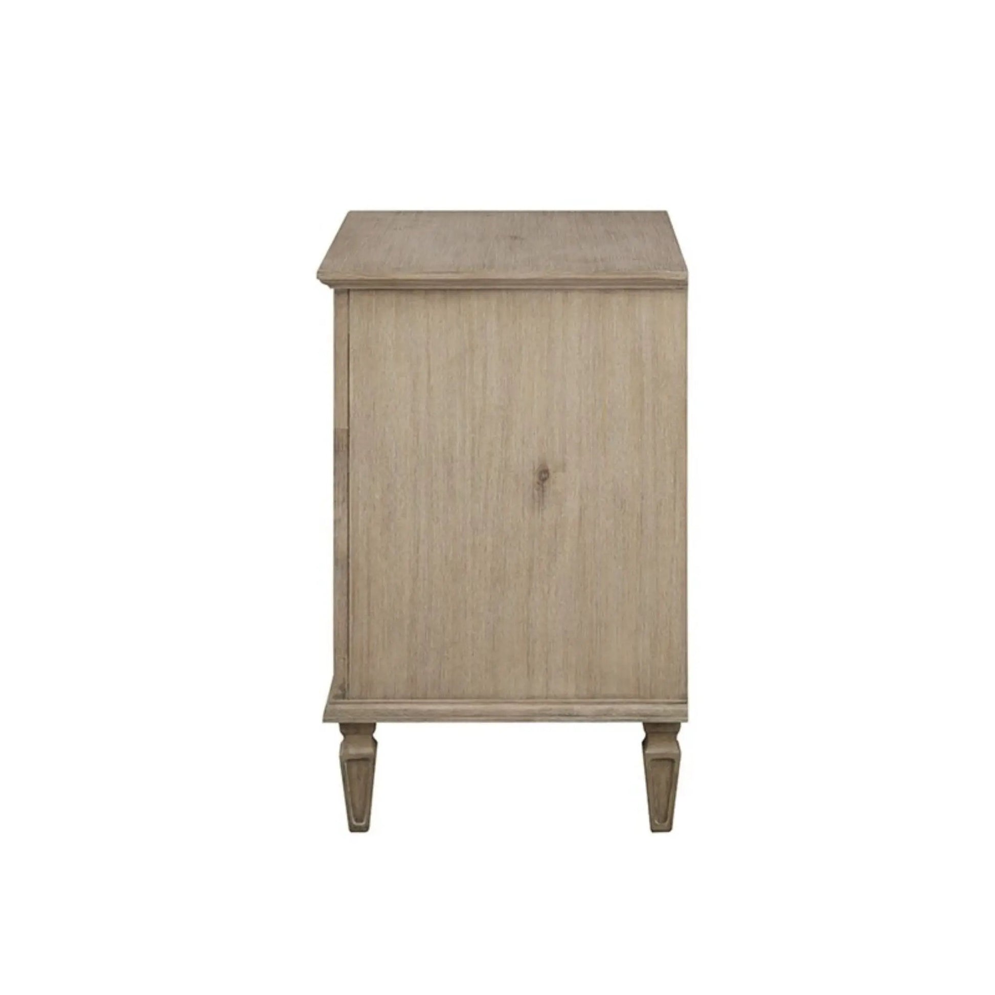 Victoria Nightstand with Open Storage in light oak by Unique Piece Furniture on Tampa Home & Garden Store
