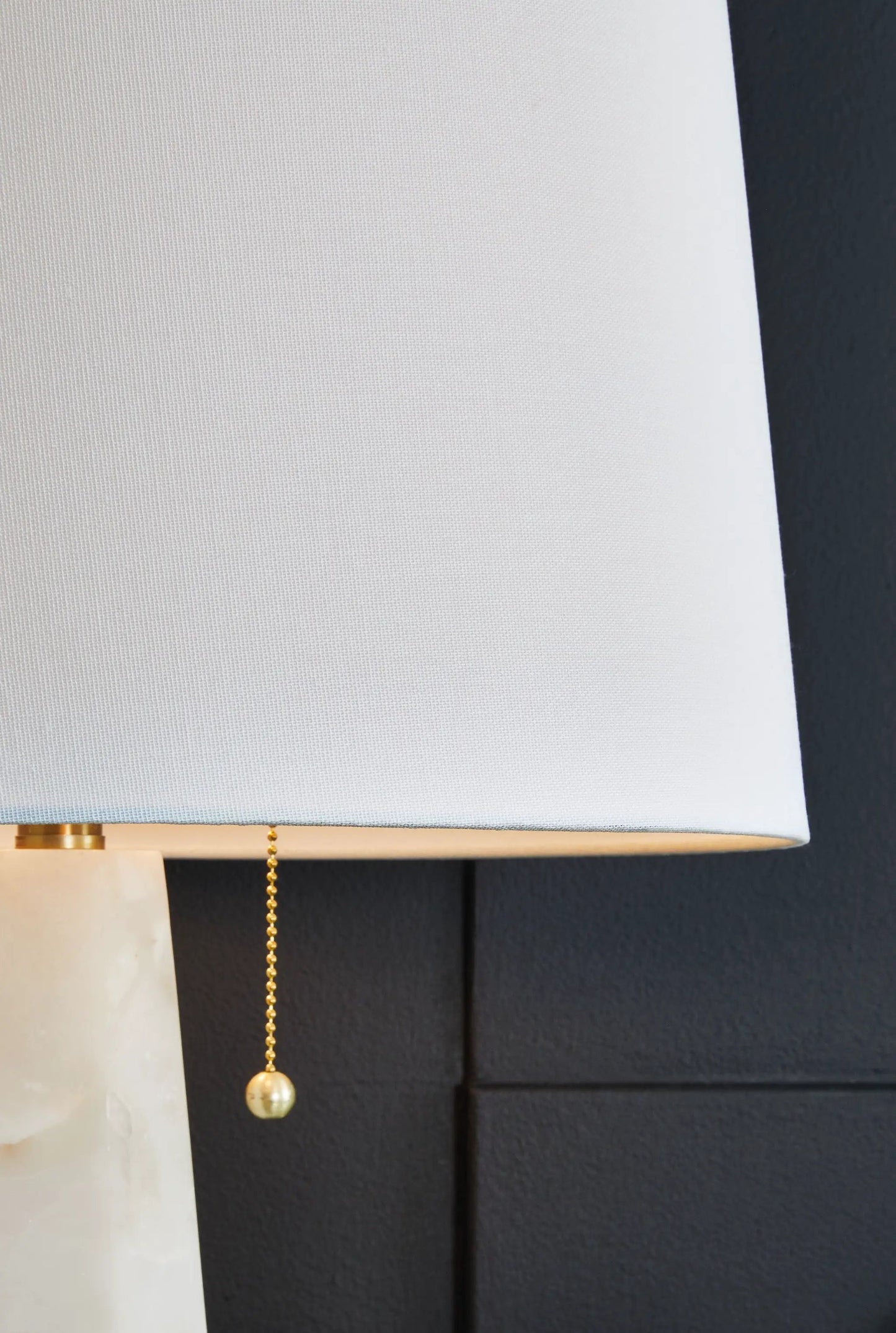 Laurellen Alabaster Table Lamp White for Bedroom