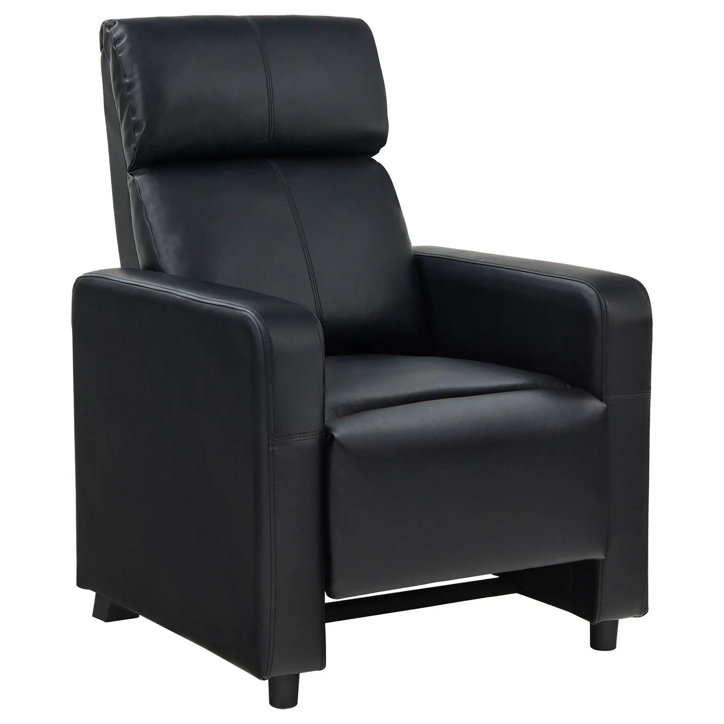 Push Back Recliner Black leather-look chair by Unique Piece Furniture on Tampa Home & Garden Store