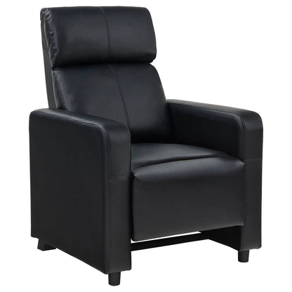 Push Back Recliner Black leather-look chair by Unique Piece Furniture on Tampa Home & Garden Store