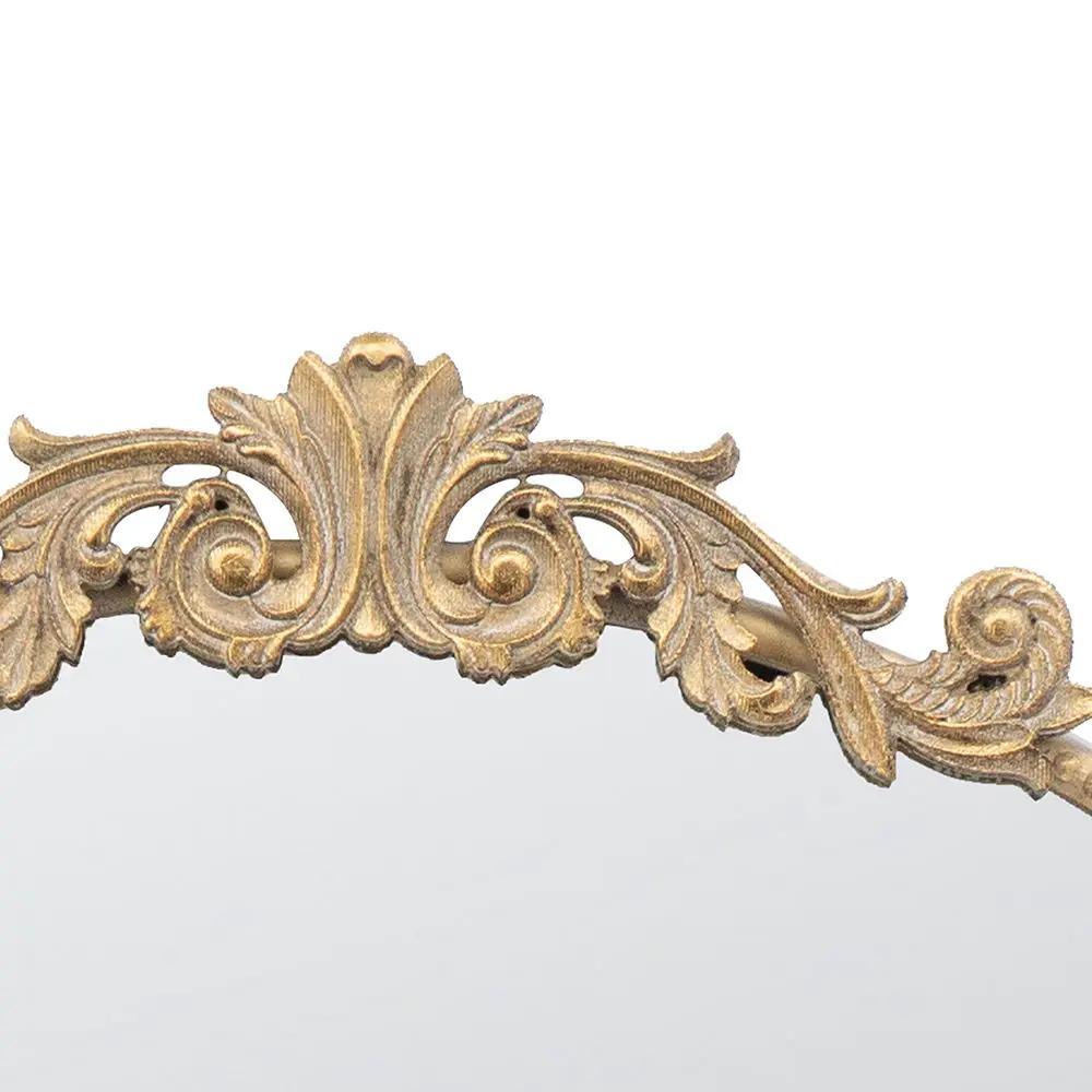 Classic design wall mirror with gold baroque carved frame on Tampa Home & Garden Store