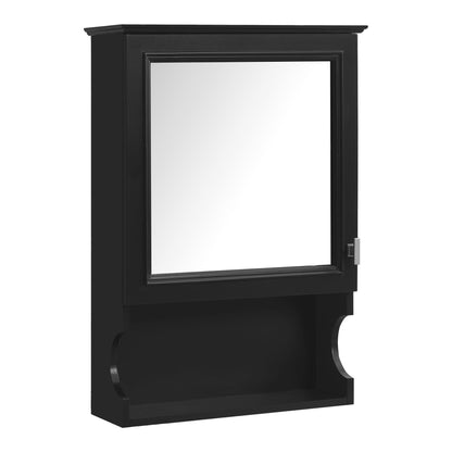 Wall Mounted Bathroom Storage Cabinet With Mirror by HouseOfZazla black framed medicine cabinet on Tampa Home & Garden Store