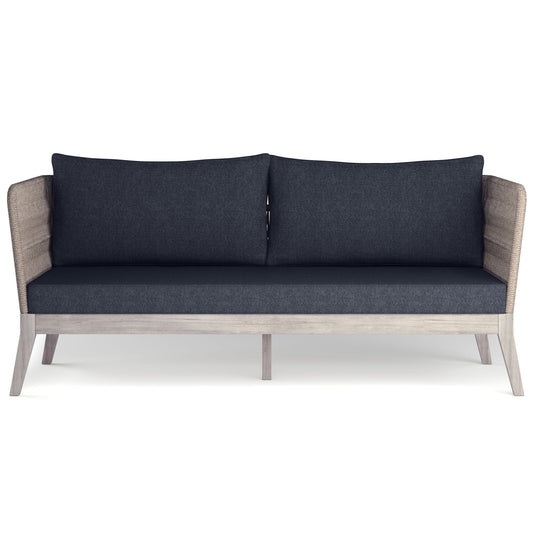 Santiago Outdoor Sofa and Slate Gray Cushion